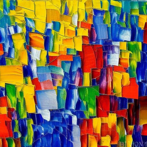 Expressionist Oil Painting in Impasto Style