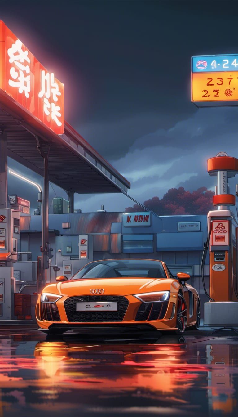 Anime Style Audi R8