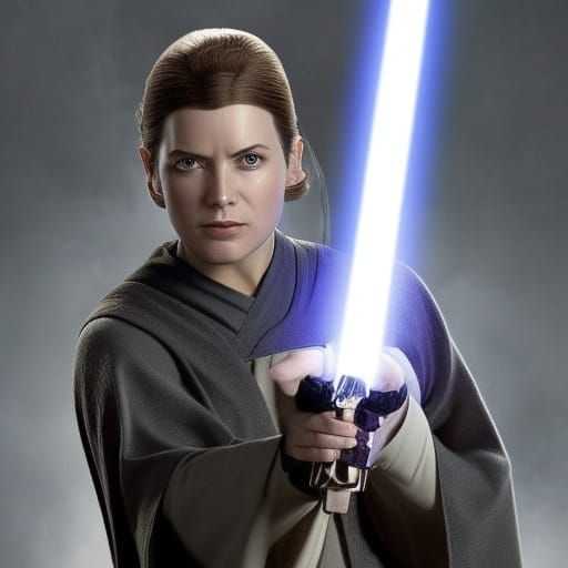 Heroic Jedi Knight in Tranquil Stance