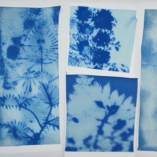 Botanical Cyanotype Prints on Fabric and Paper