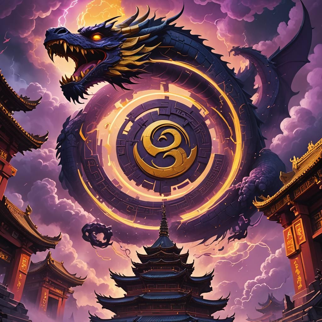 Wu-Tang Clan Logo in Fantasy Dragon Temple