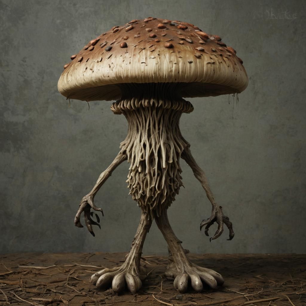 Sinister Mushroom Monster: A Teasing Enoki Creation
