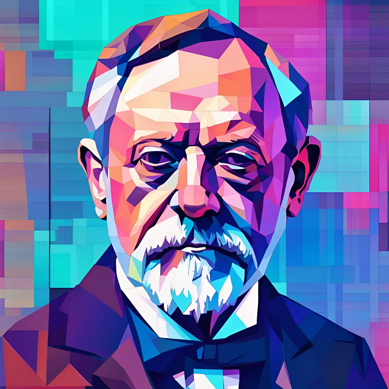 Portait moderne de Louis Pasteur