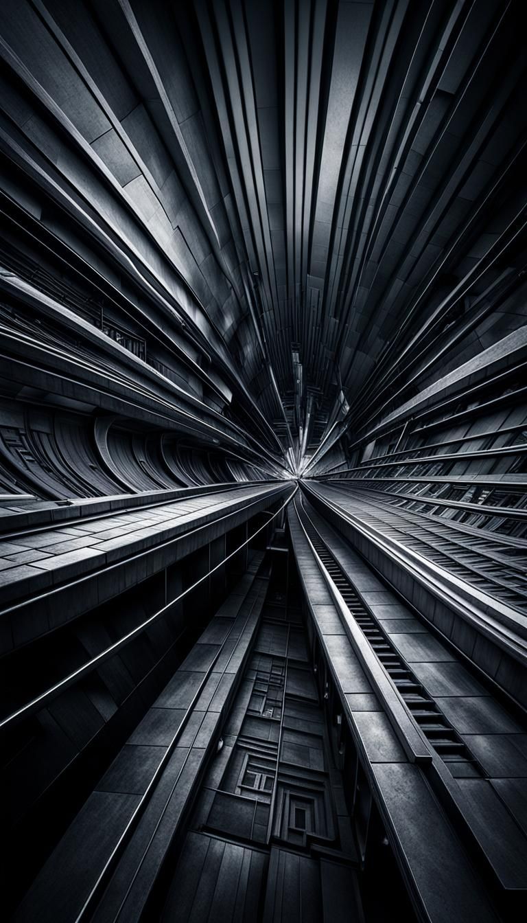 Minimalist Abstract Image with Intricate Details