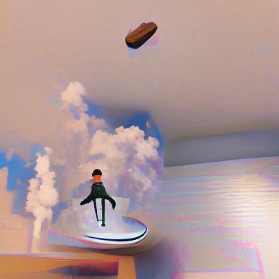 Abstract Image of Levitation Concept