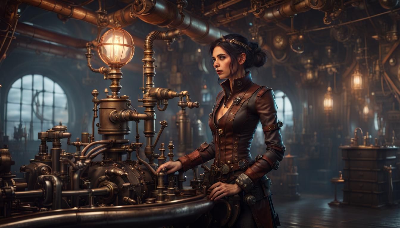 The engine room. Marise is the best engineer in three worlds, so even if she is human, the Elvish captain knows how to c...