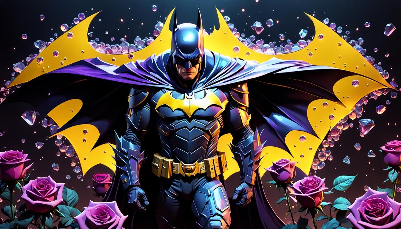 Batman and Rose: Dark Fantasy Concept Art