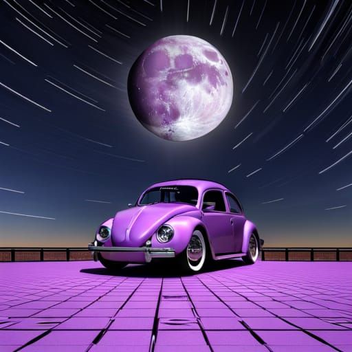 Pearly Purple VW Coccinelle in New York City