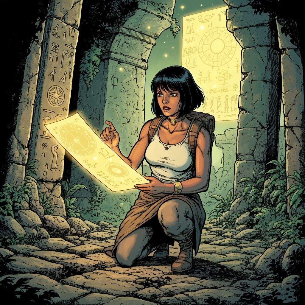 Explorer Deciphers Glowing Hieroglyphs in Ancient Ruins