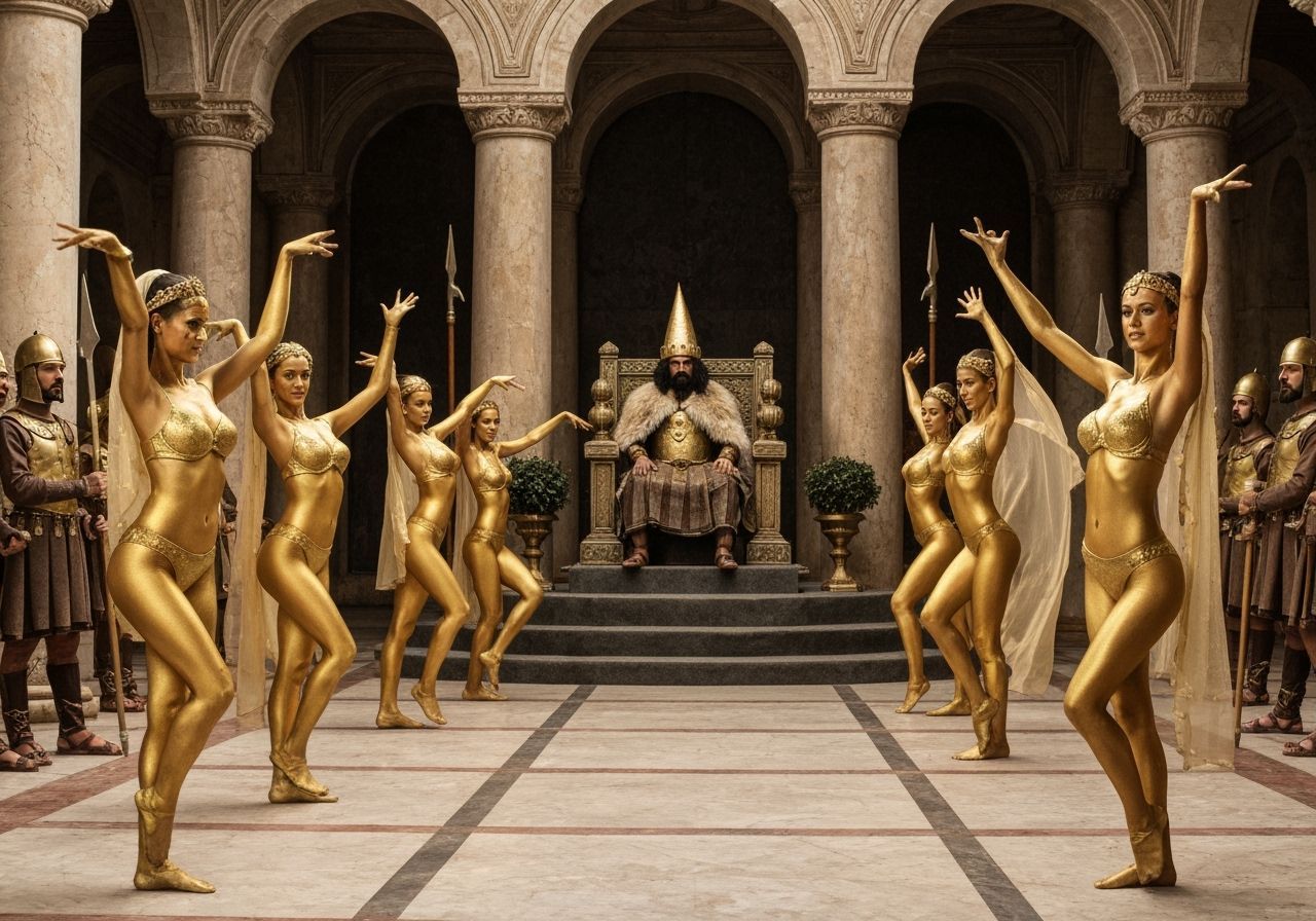 King Aeëtes of Colchis in Exotic Palace Hall