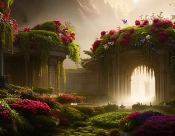 Floral Courtyard