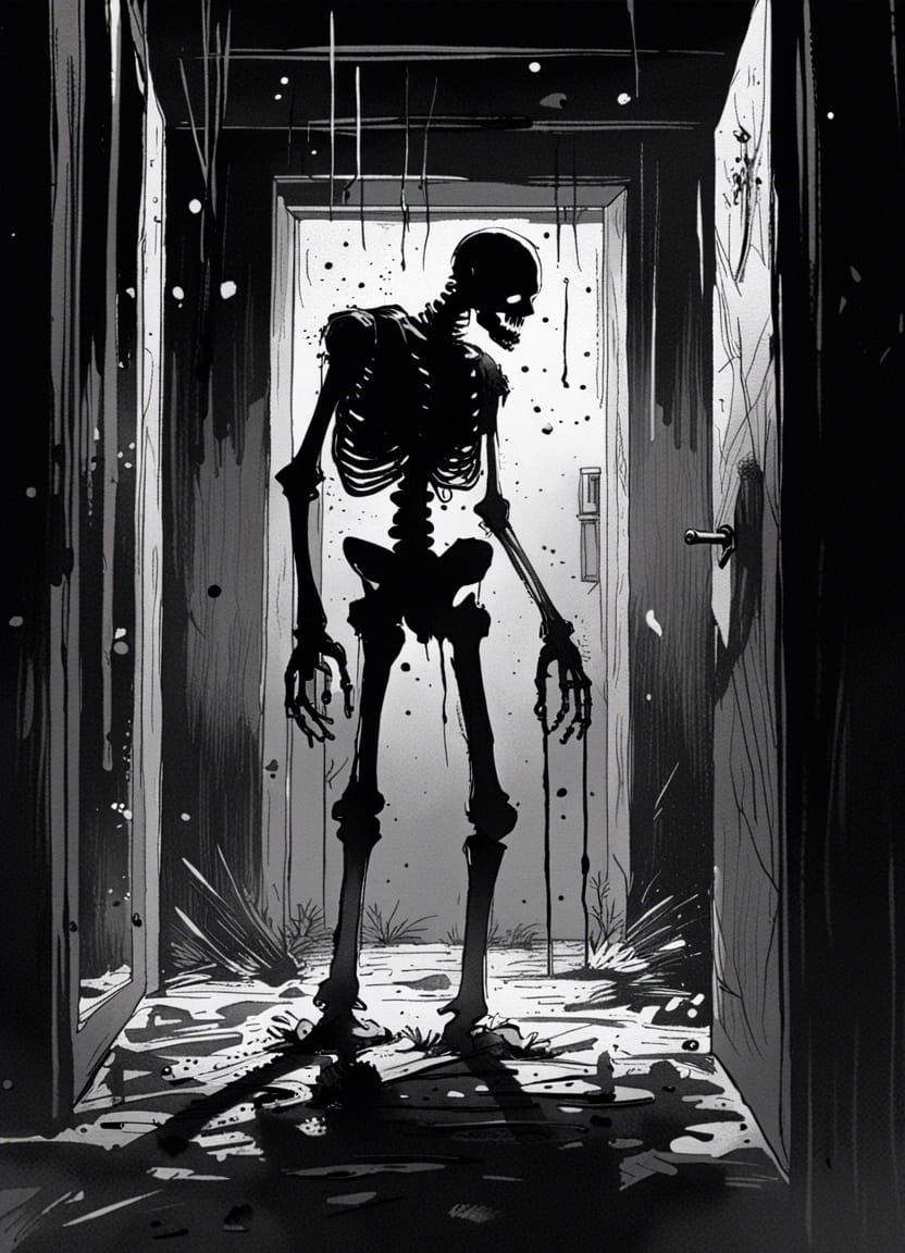 Creepy Skeleton in the Closet