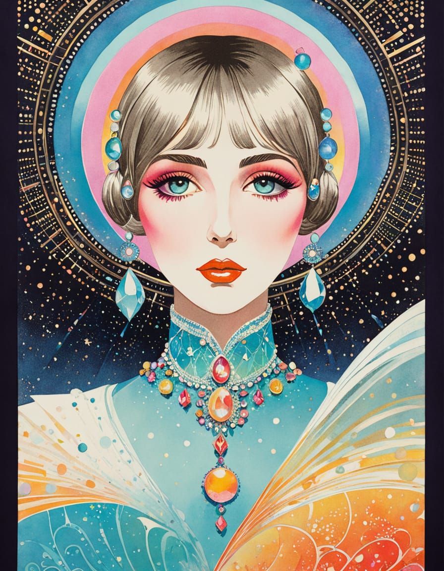 androgyny, amusing, space poster