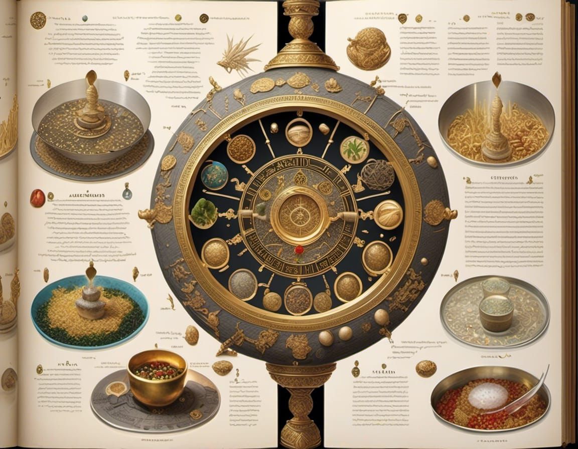 Ancient Chinese Medicine Scroll with Herbal Illustrations