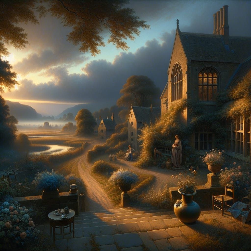 Atmospheric Seascape in Gothic and Victorian Styles