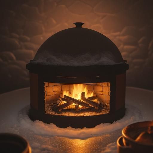 Cozy Fantasy Igloo Interior in Cinematic Style