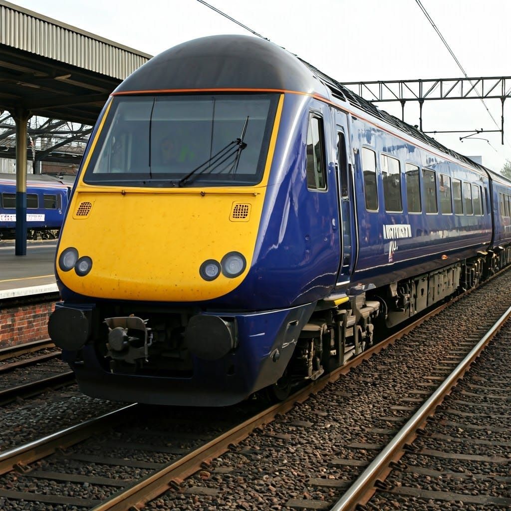 Northern Super Pacer Train in Hyperrealistic Style