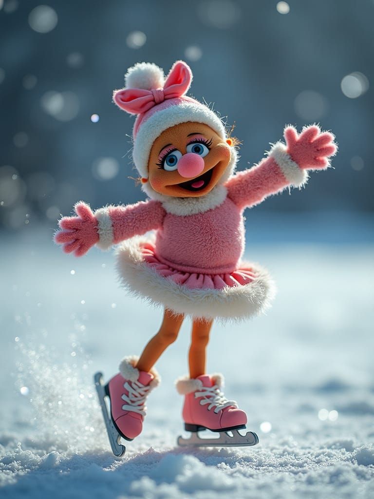 Muppet Ice Dancers Perform in Artificial Atmosphere