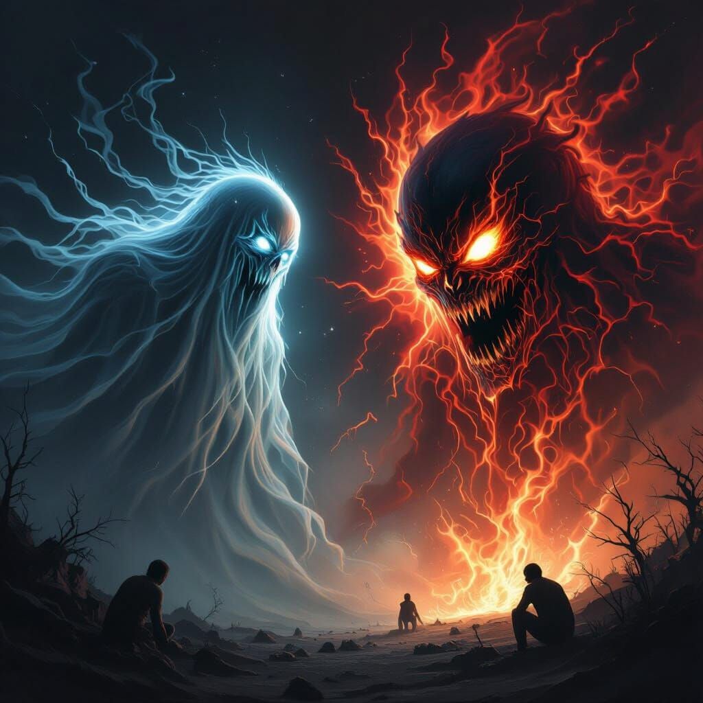Ghost vs Cosmic Entity: Epic Supernatural Battle