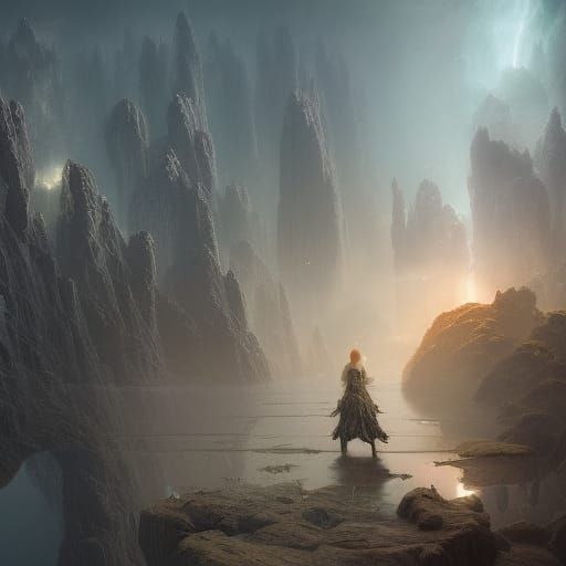 Astral Dream Launch in a Digital Painting Style