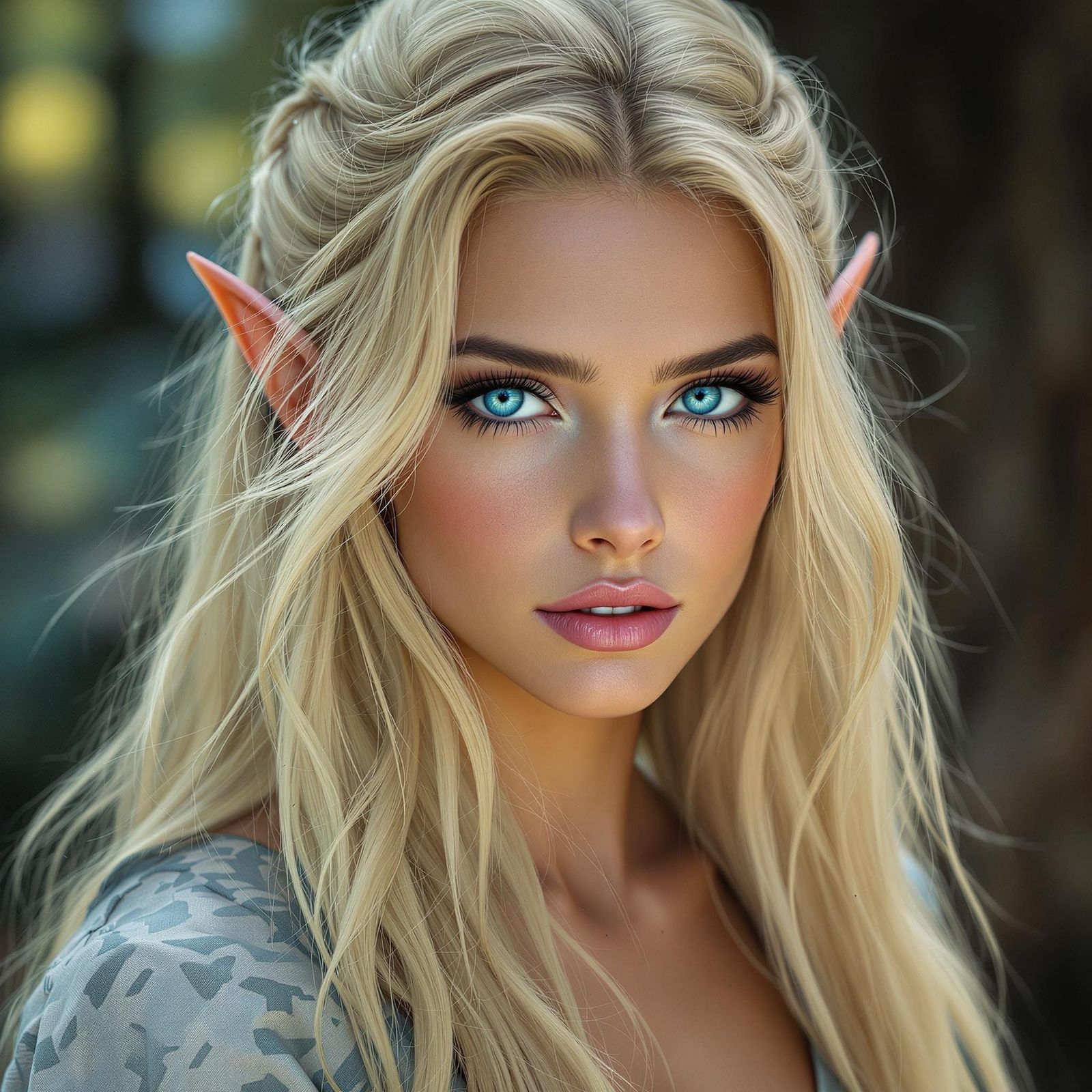 Elven Goddess in Ethereal Beauty
