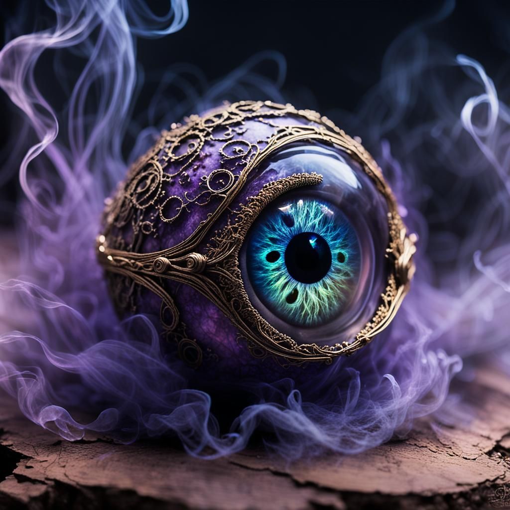 Magical Eyeball Drifting in Ethereal Realm