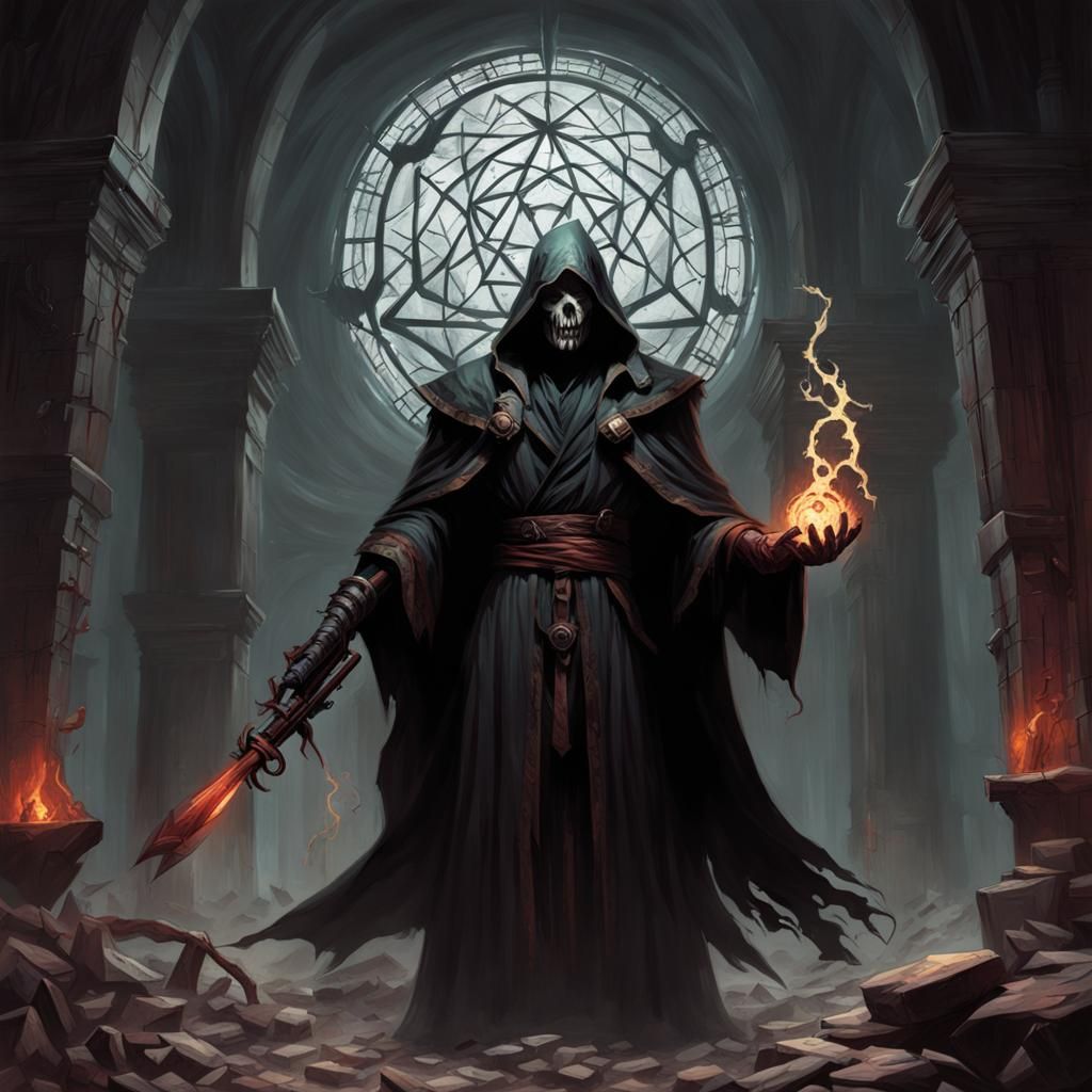 Sinister Arcane Sciences in Gothic Fantasy Style