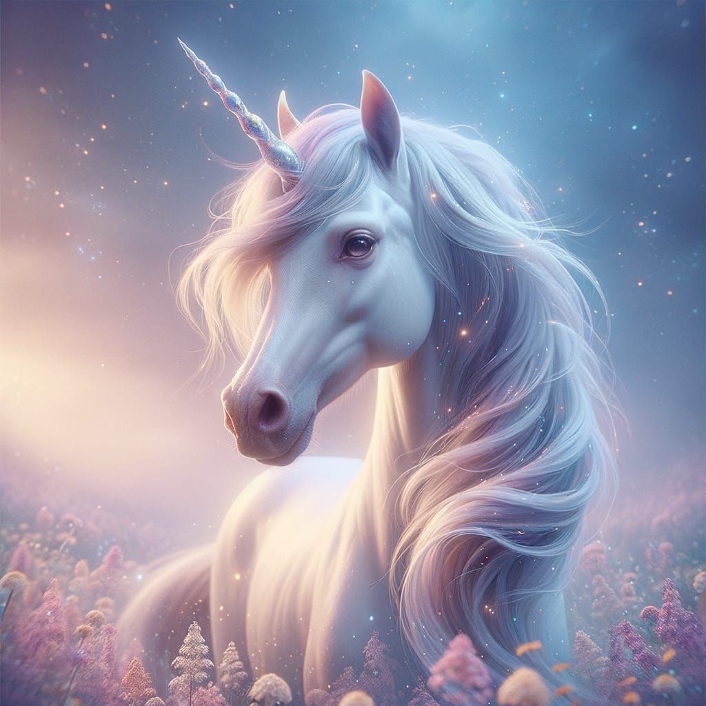 Enchanting Unicorn in Ethereal Light