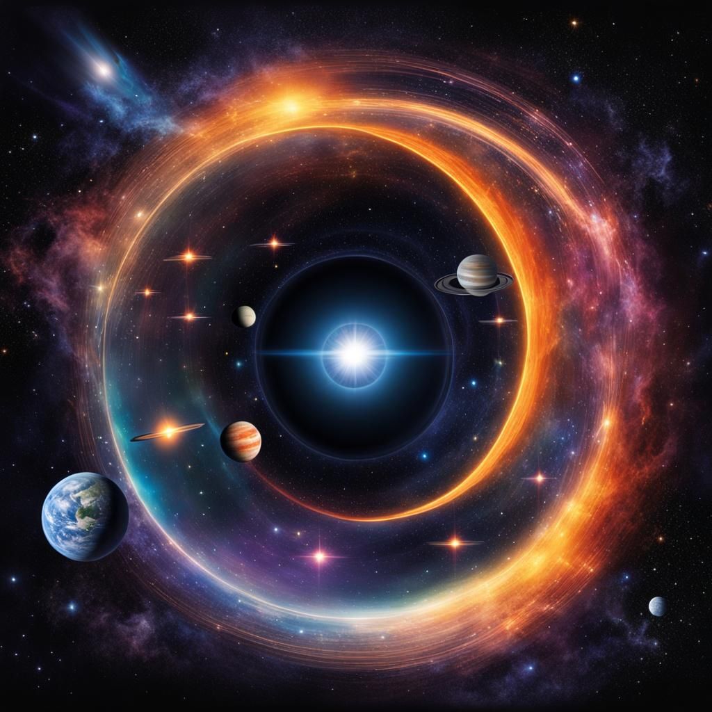 Astral Projection in Outer Space With Black Hole