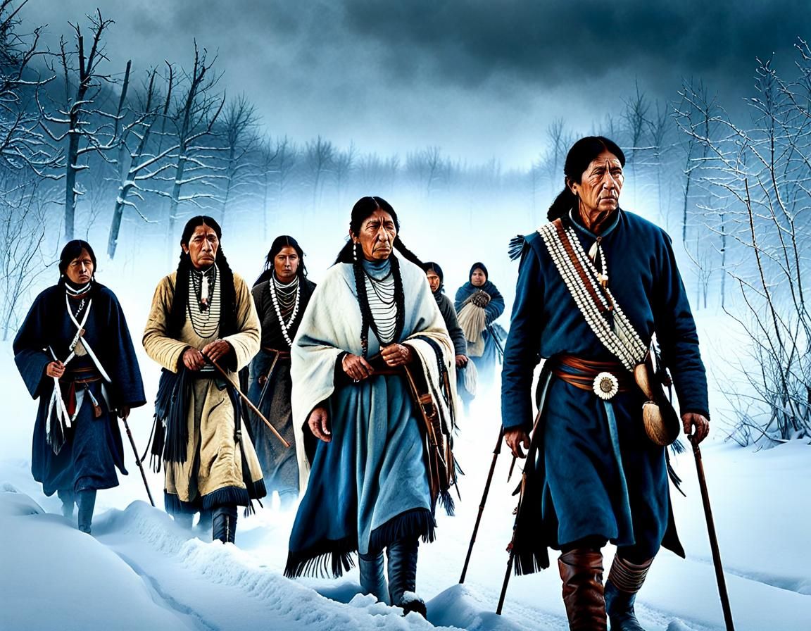 "Trail of Tears" Forced Relocation of Cherokee Nation