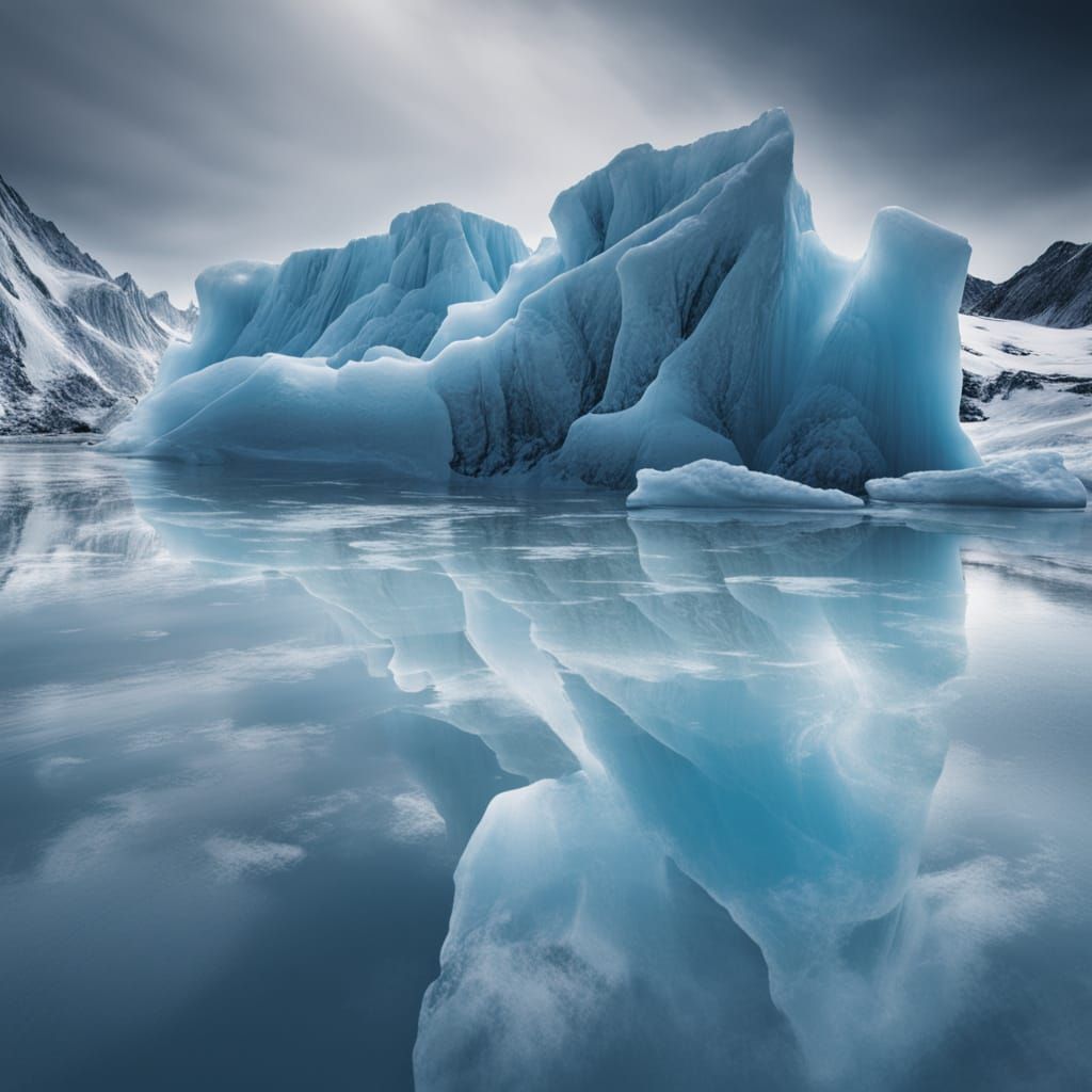 Surreal Blue Ice Macro Photography