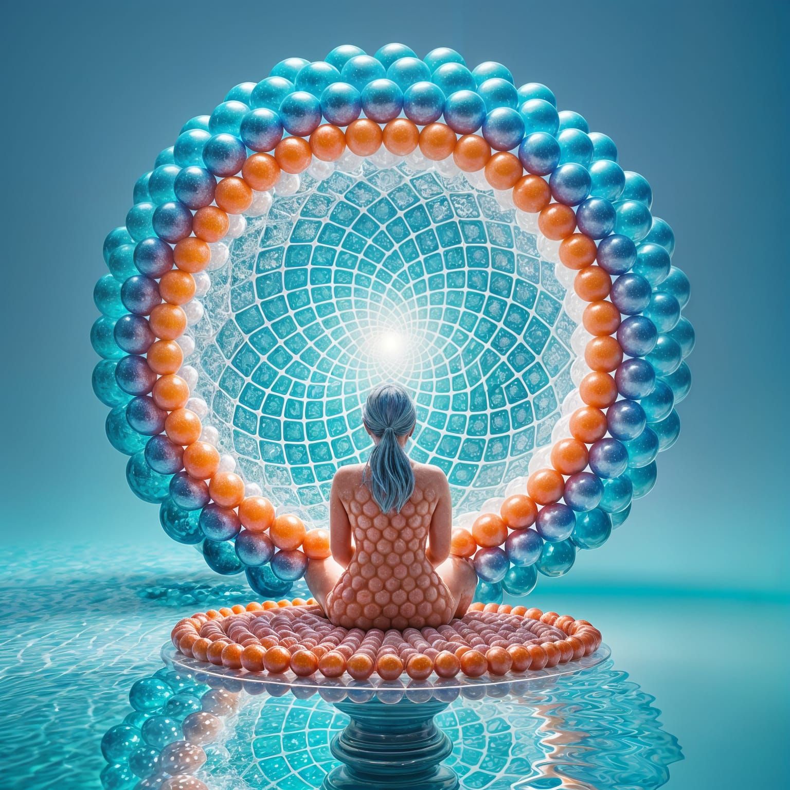 Figure at the Gate of a Marbled World