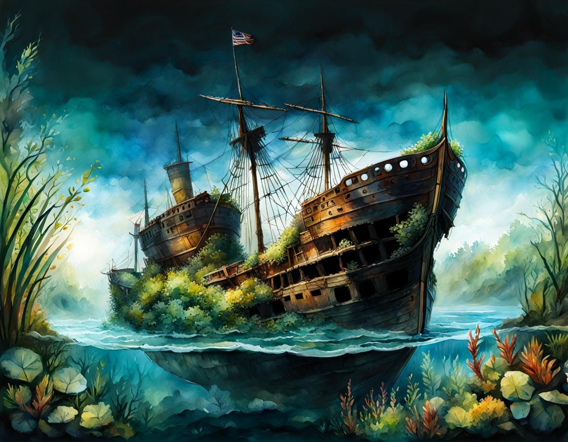 Overgrown Shipwreck