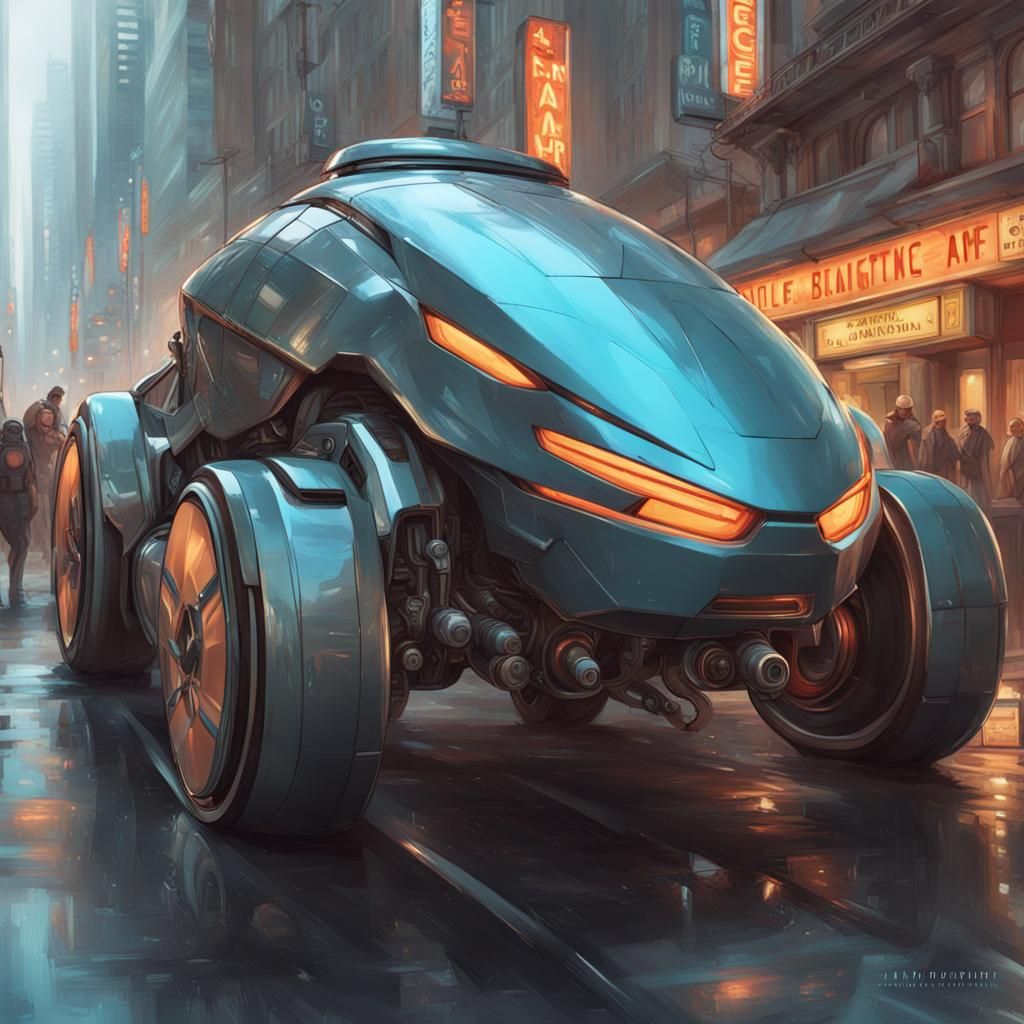 Robot car ,cyberpunk