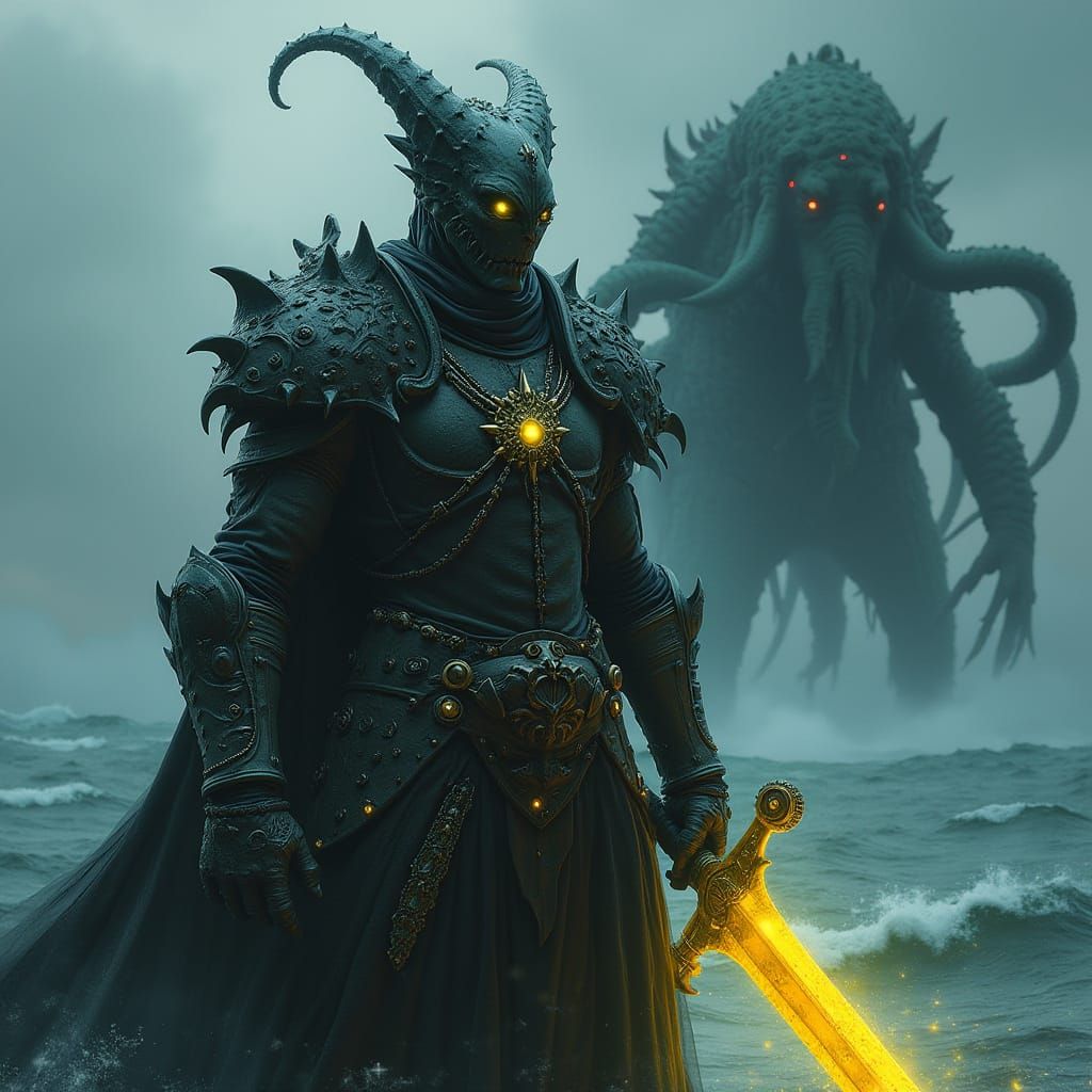 Warlock with Mechanical Face, Oceanic Horror