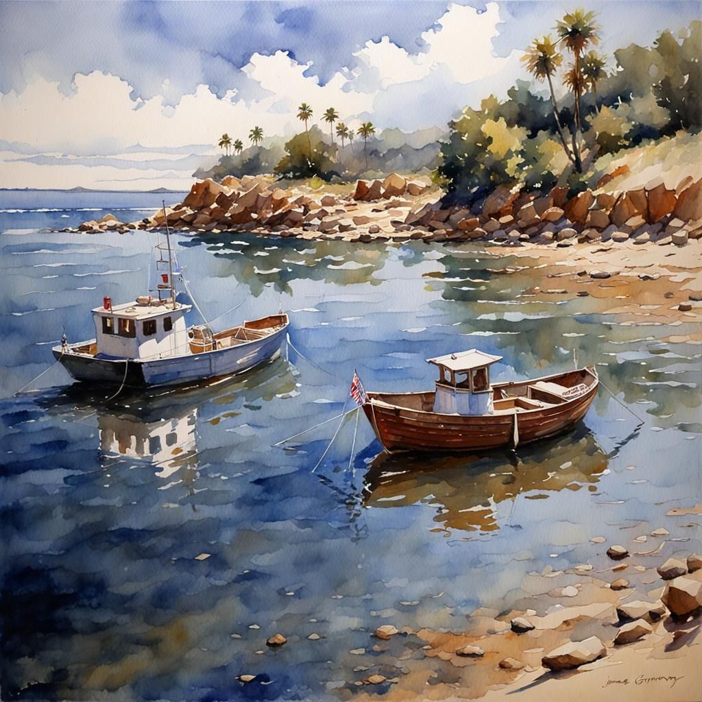 Watercolor Painting in Gurney Style