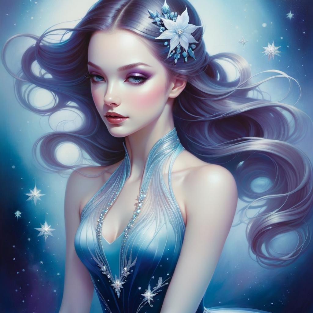 Elegant Figure Skater Portrait in Dittman Style