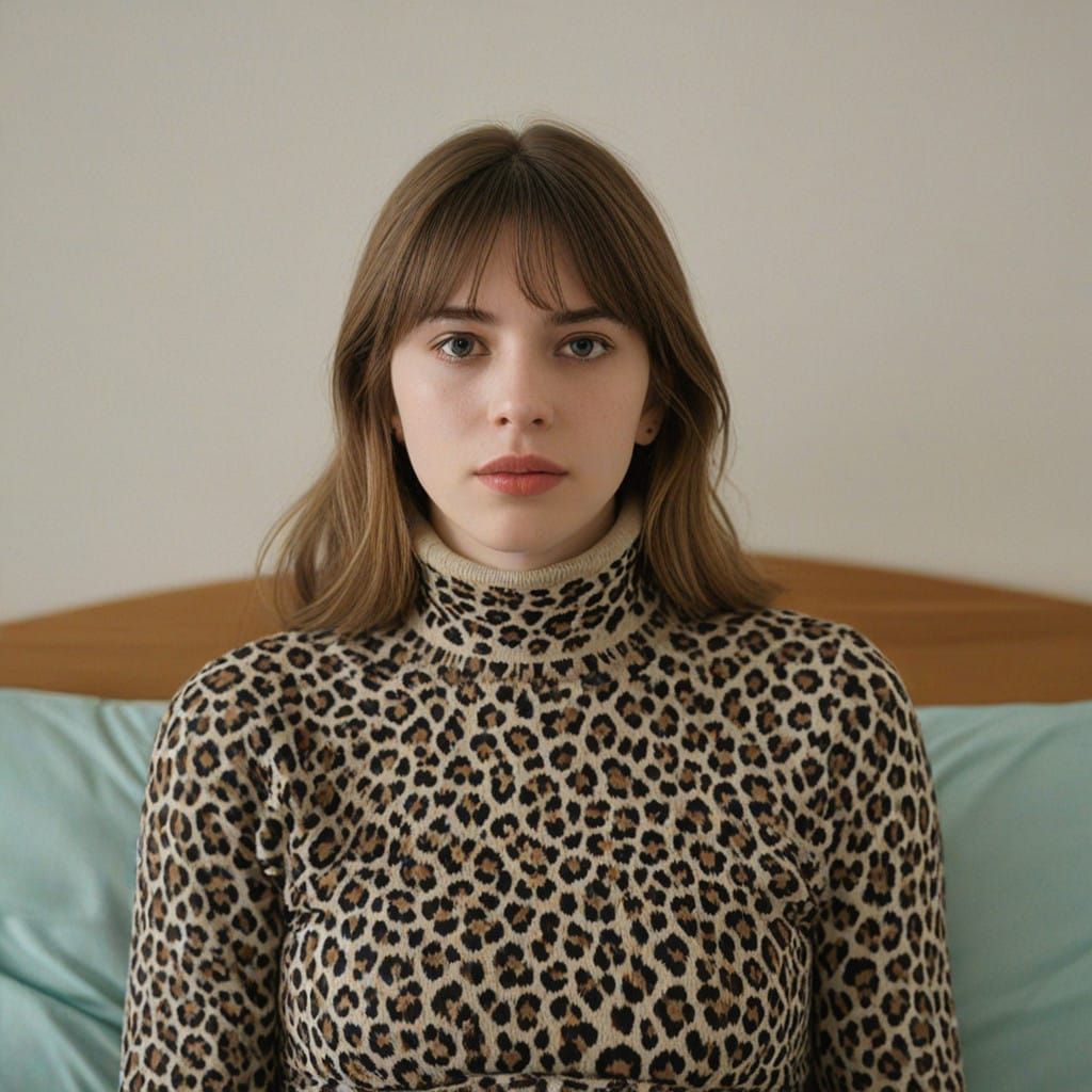 A Young Girl's Quiet Resilience in Hospital Bed