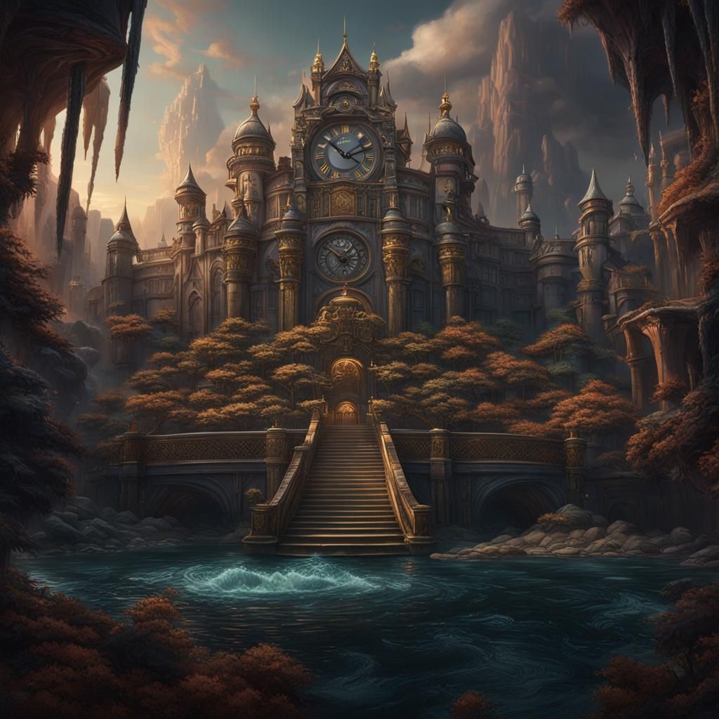 Detailed Rolex Matte Painting in Fantasy Style