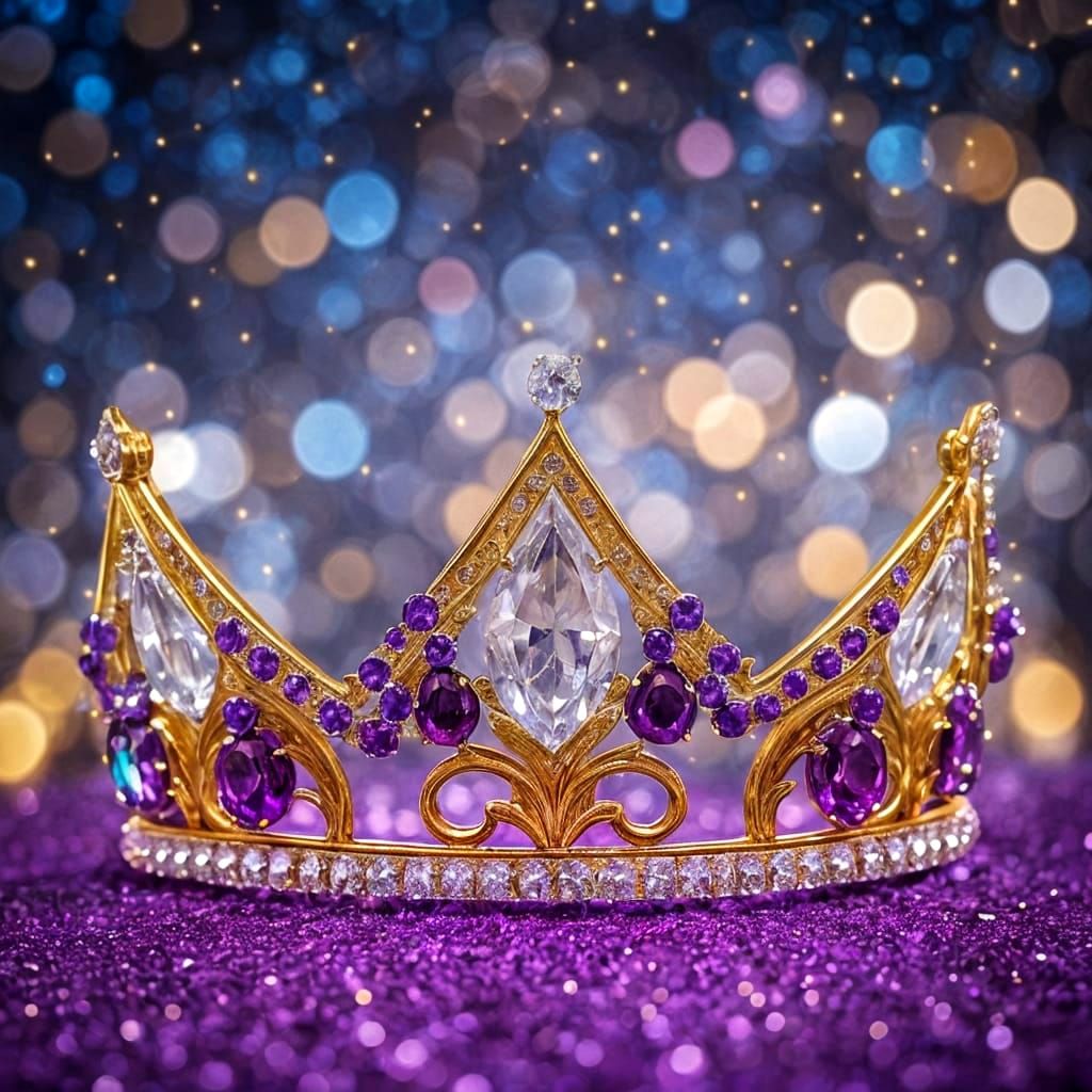 A magnificent Fabergé tiara with purple rubies