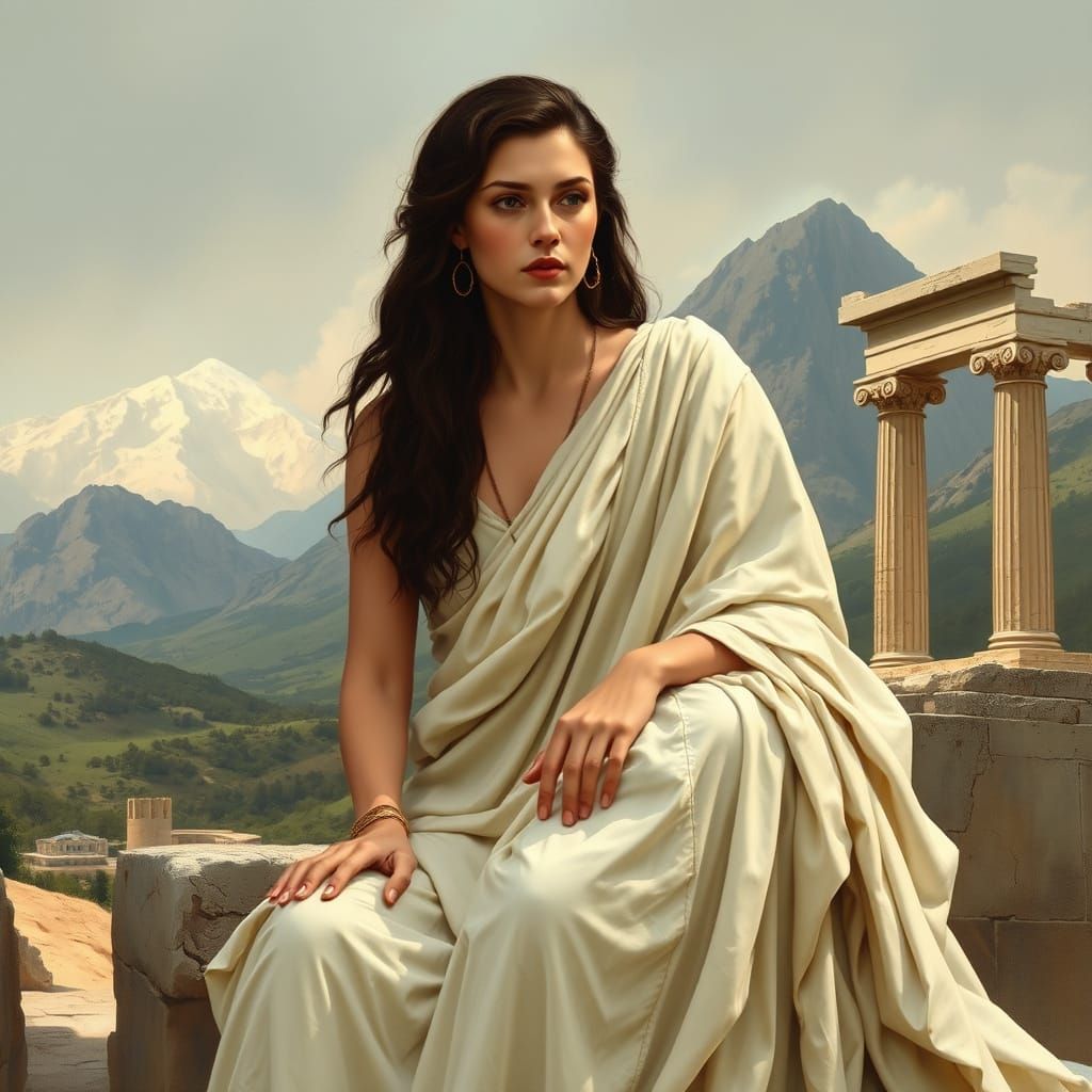 Pythia at Delphi: Caravaggio and Pre-Raphaelite Style