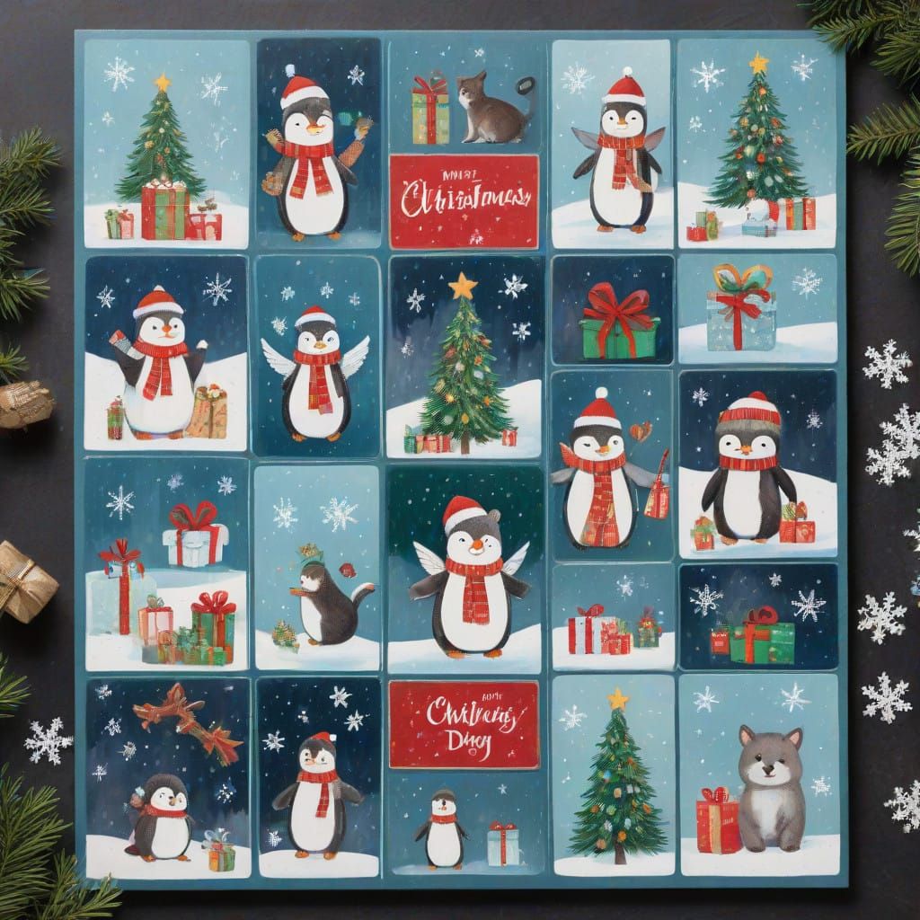 Festive Christmas Memories in Mosaic