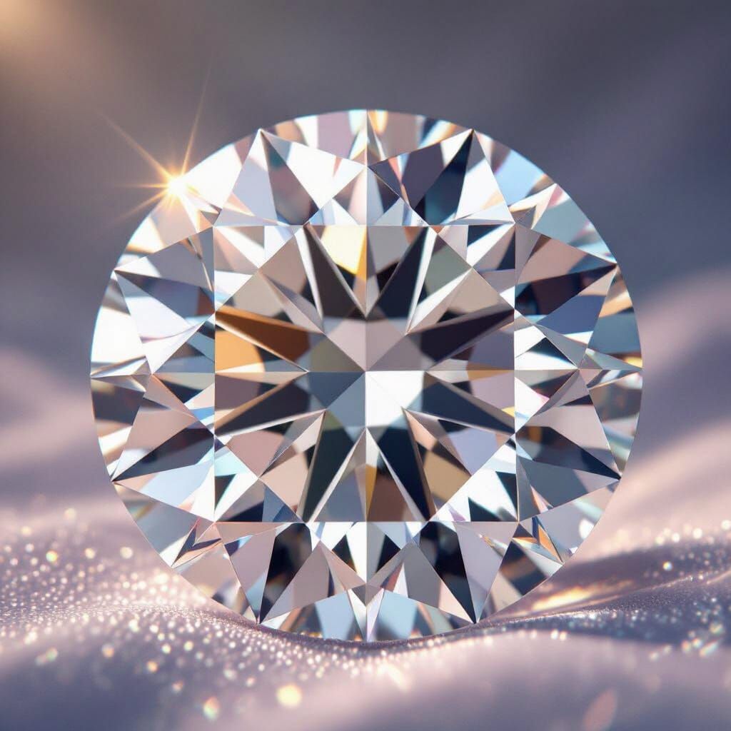 Hyperrealistic Diarkle Diamond Close-Up