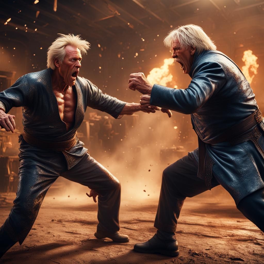 Gary Busey and Joe Biden Slap Fight