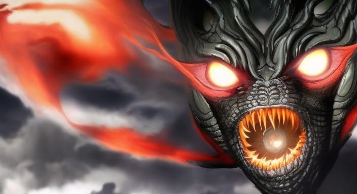 Epic Shadow Dragon Emerges from Abyssal Portal