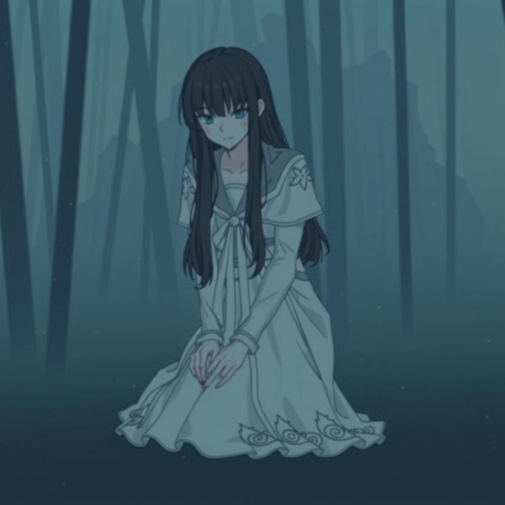 Heroic Woman in Futuristic Cityscape: 3D Anime Art