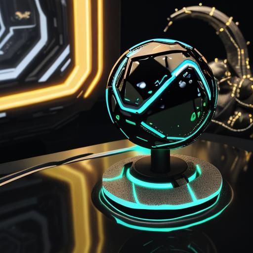 Melting Metal Sphere in Low-Poly 3D