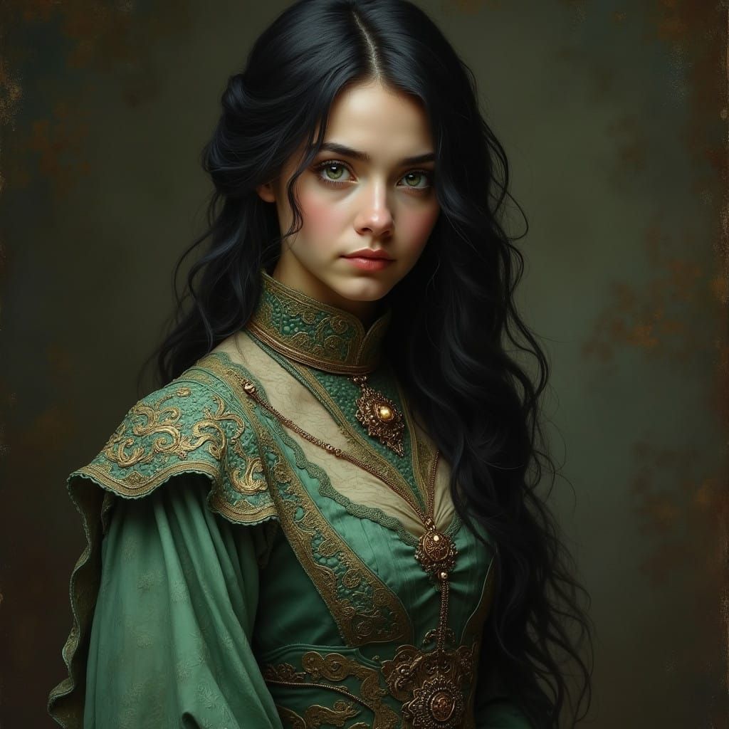 Ethereal Portrait in Masterwork Painting Style, Ciri of the....