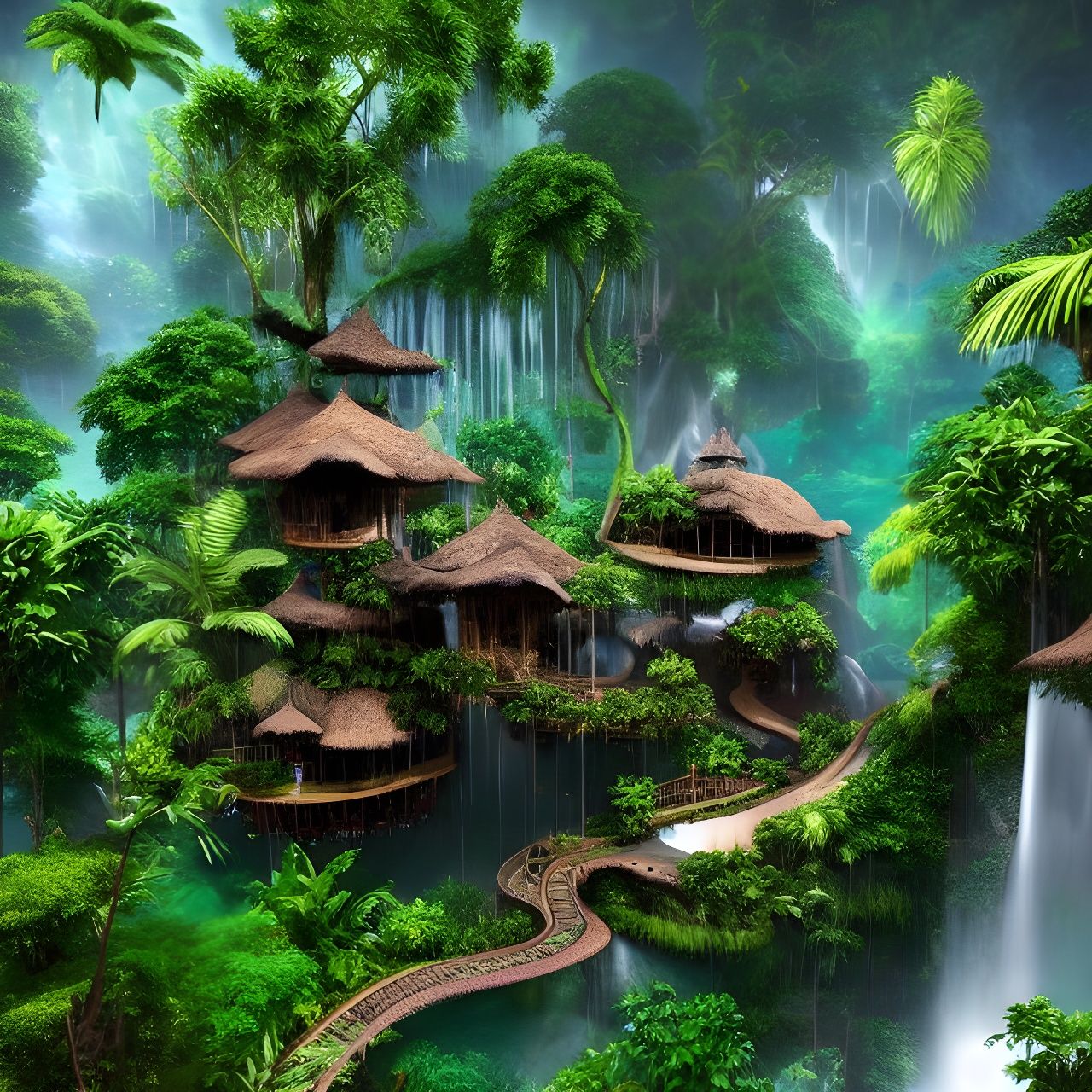 Another hidden jungle village