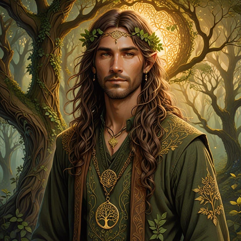 Elvish Hippie Embodies Forest Spirit